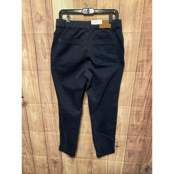 Judy Blue 9/29 high waist Navy NWT pants cuffed jogger denim style - Picture 10 of 13
